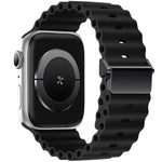 Refurbished Magnetic Buckle Ocean Silicone Watch Band, For Apple Watch 46mm / 49mm / 45mm / 44mm, For Apple Watch 42mm / 41mm / 40mm / 38mm
