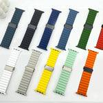 Refurbished Magnetic Buckle Ocean Silicone Watch Band, For Apple Watch 46mm / 49mm / 45mm / 44mm, For Apple Watch 42mm / 41mm / 40mm / 38mm