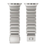 Magnetic Buckle Single-Bead Silicone Stainless Steel Watch Band, For Apple Watch 46mm / 49mm / 45mm / 44mm