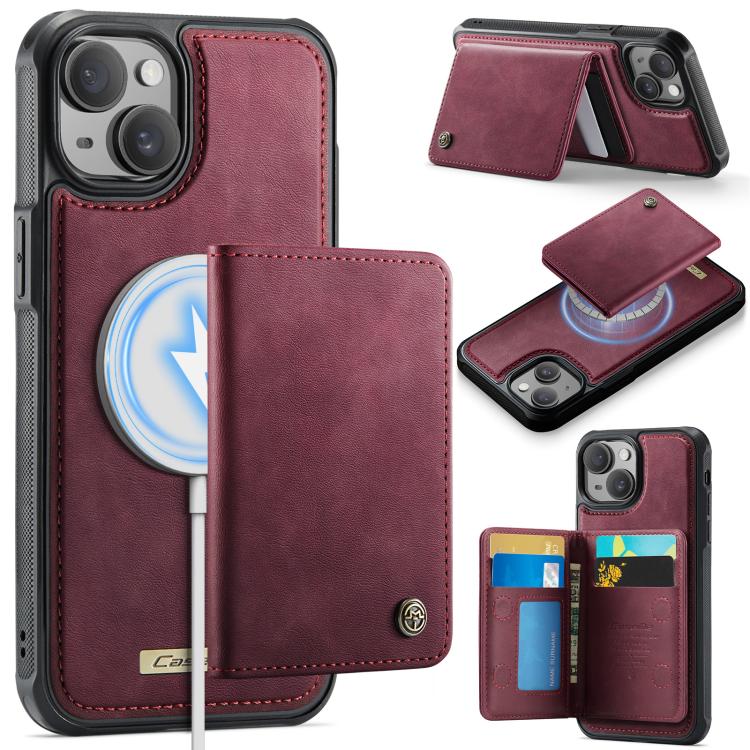CaseMe Me80 Series Detachable Wallet Magnetic RFID Vegan Leather Phone Case, For iPhone 15 Pro Max, For iPhone 15 Pro, For iPhone 15 Plus / 14 Plus, For iPhone 15, For iPhone 14, For iPhone 14 Pro, For iPhone 14 Pro Max, For iPhone 13 Pro Max          ...