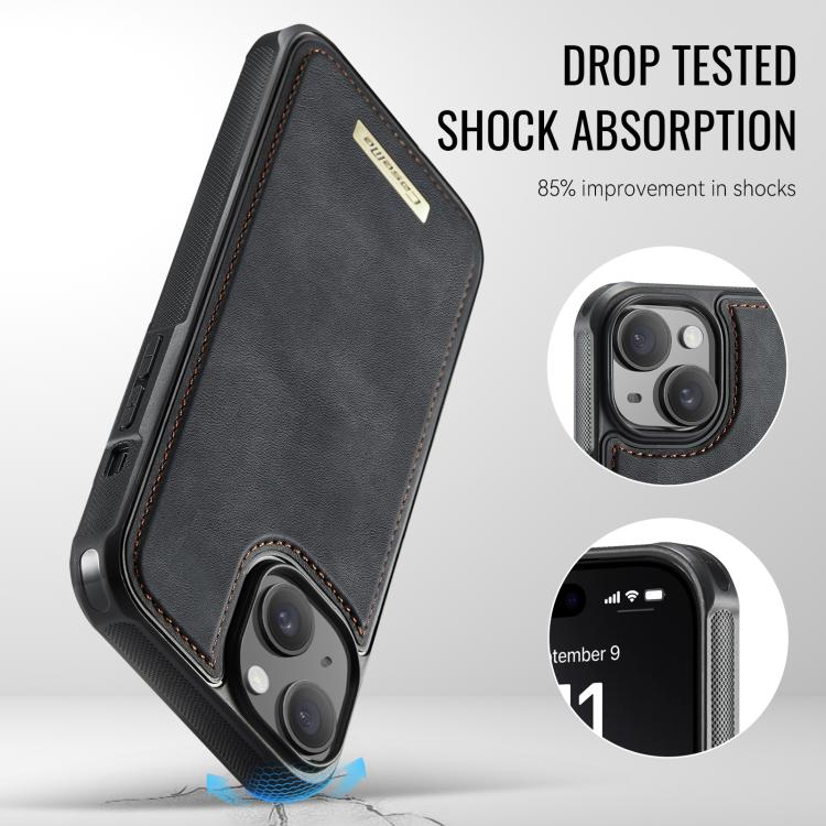 CaseMe Me80 Series Detachable Wallet Magnetic RFID Vegan Leather Phone Case, For iPhone 13, For iPhone 12 / 12 Pro, For iPhone 12 Pro Max, For iPhone 11 Pro Max, For iPhone 11, For iPhone 11 Pro