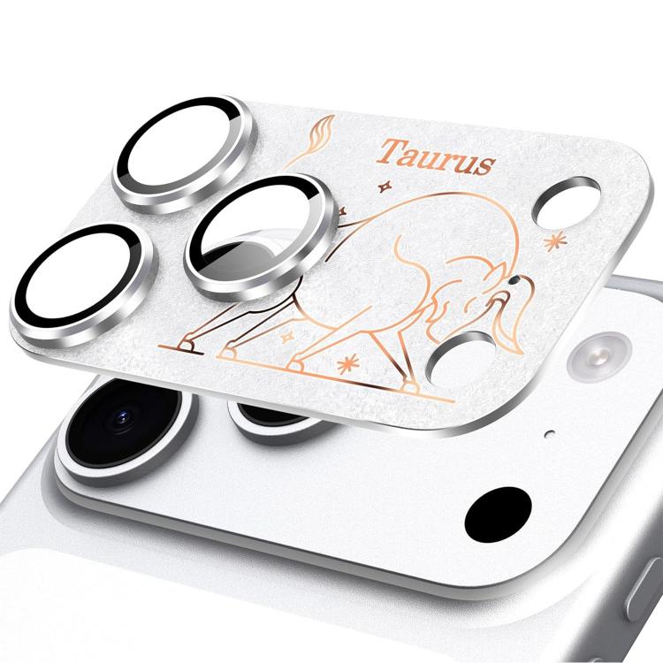 For iPhone 17 Pro Max Twelve Constellations Armor Integrated Full-Coverage Frosted Metal Camera Lens Film, Aries, Virgo, Taurus, Cancer, Capricorn, Sagittarius, Leo, Pisces, Gemini, Aquarius, Libra, Scorpio