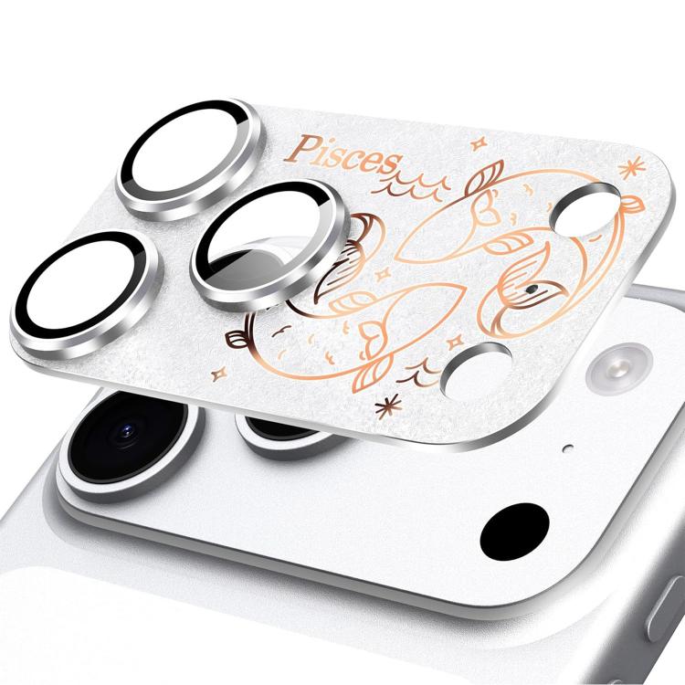 For iPhone 17 Pro Max Twelve Constellations Armor Integrated Full-Coverage Frosted Metal Camera Lens Film, Aries, Virgo, Taurus, Cancer, Capricorn, Sagittarius, Leo, Pisces, Gemini, Aquarius, Libra, Scorpio