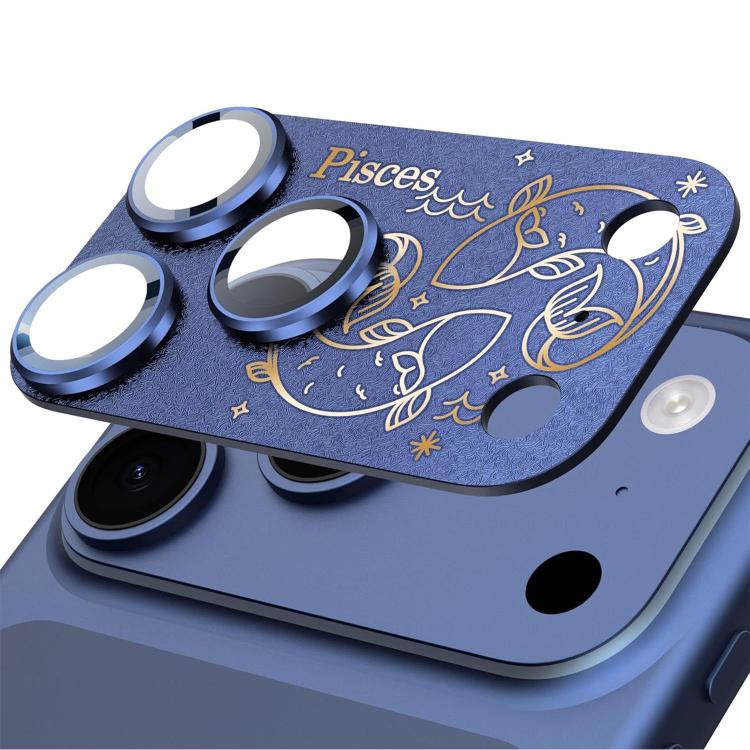 For iPhone 17 Pro Max Twelve Constellations Armor Integrated Full-Coverage Frosted Metal Camera Lens Film, Aries, Virgo, Taurus, Cancer, Capricorn, Sagittarius, Leo, Pisces, Gemini, Aquarius, Libra, Scorpio