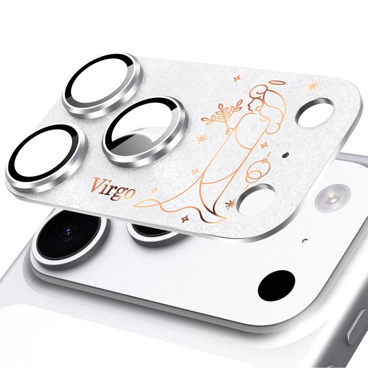 For iPhone 17 Pro Twelve Constellations Armor Integrated Full-Coverage Frosted Metal Camera Lens Film, Scorpio, Libra, Aquarius, Gemini, Pisces, Leo, Sagittarius, Capricorn, Cancer, Taurus, Virgo, Aries