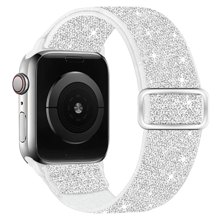 Glitter Elastic Nylon Watch Band, For Apple Watch 49mm / 46mm / 45mm / 44mm, For Apple Watch 42mm / 41mm / 40mm / 38mm