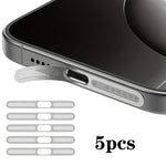 5pcs High-Density Metallic Integrated Speaker Dust Cover, For iPhone 17