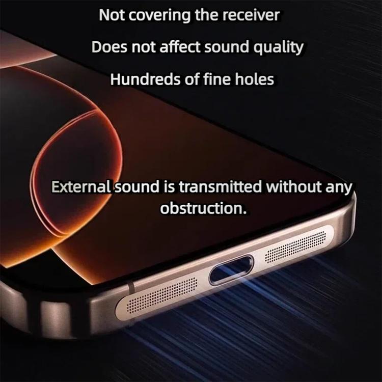 5pcs High-Density Metallic Integrated Speaker Dust Cover, For iPhone Air