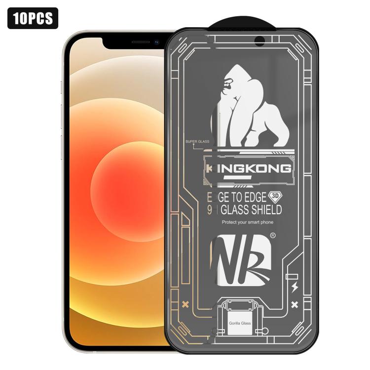10pcs 3D Large Arc Edge Electroplated Explosion-Proof Scratch-Resistant Full-Screen Frosted HD Tempered Glass Film, For iPhone 17 Pro Max, For iPhone 17 Pro, For iPhone 17, For iPhone Air, For iPhone 16 Pro Max, For iPhone 16 Pro, For iPhone 16