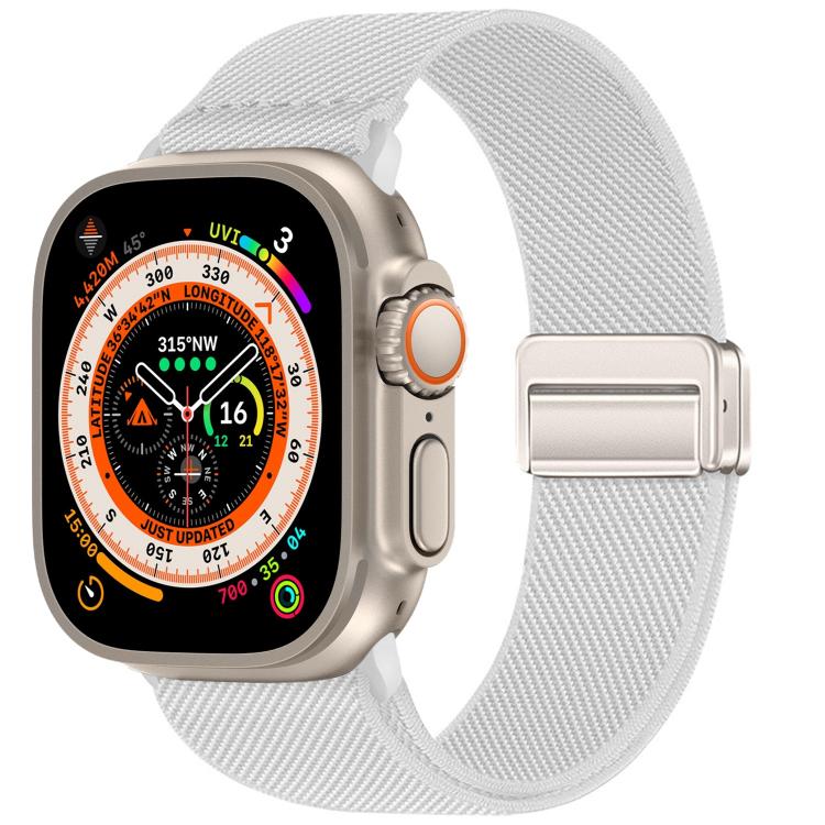 Double Magnetic Buckle Elastic Nylon Watch Band, For Apple Watch 49mm / 46mm / 45mm / 44mm, For Apple Watch 42mm / 41mm / 40mm / 38mm