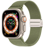Double Magnetic Buckle Elastic Nylon Watch Band, For Apple Watch 49mm / 46mm / 45mm / 44mm, For Apple Watch 42mm / 41mm / 40mm / 38mm