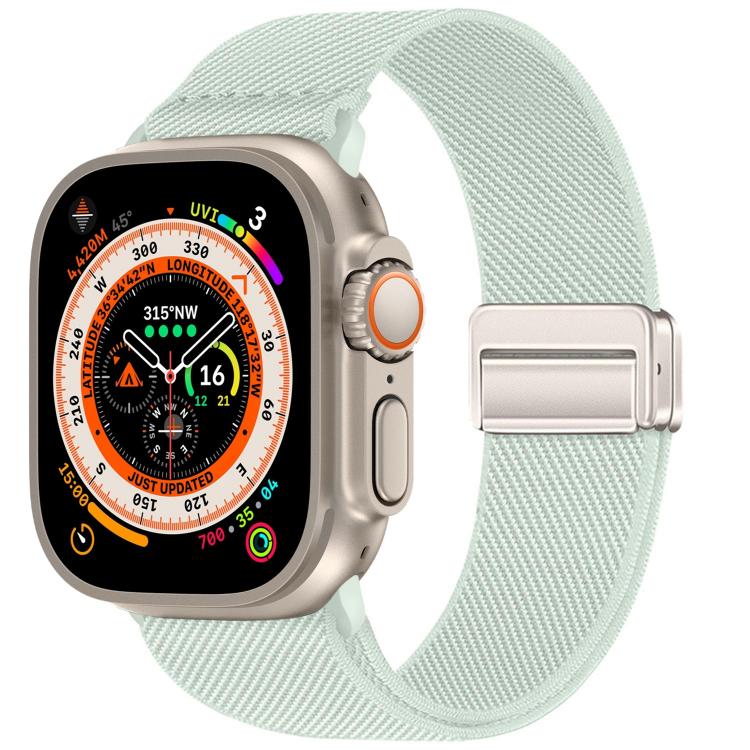 Double Magnetic Buckle Elastic Nylon Watch Band, For Apple Watch 49mm / 46mm / 45mm / 44mm, For Apple Watch 42mm / 41mm / 40mm / 38mm