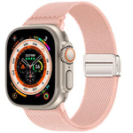 Double Magnetic Buckle Elastic Nylon Watch Band, For Apple Watch 49mm / 46mm / 45mm / 44mm, For Apple Watch 42mm / 41mm / 40mm / 38mm