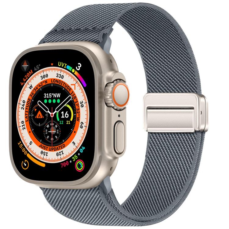 Double Magnetic Buckle Elastic Nylon Watch Band, For Apple Watch 49mm / 46mm / 45mm / 44mm, For Apple Watch 42mm / 41mm / 40mm / 38mm