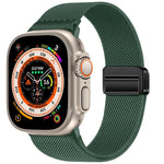 Double Magnetic Buckle Elastic Nylon Watch Band, For Apple Watch 49mm / 46mm / 45mm / 44mm, For Apple Watch 42mm / 41mm / 40mm / 38mm