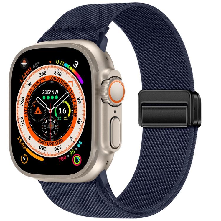 Double Magnetic Buckle Elastic Nylon Watch Band, For Apple Watch 49mm / 46mm / 45mm / 44mm, For Apple Watch 42mm / 41mm / 40mm / 38mm