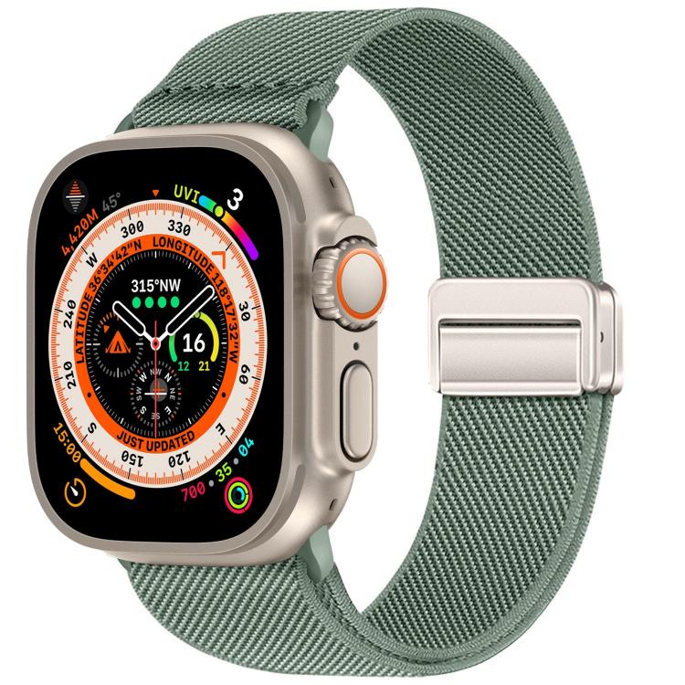 Double Magnetic Buckle Elastic Nylon Watch Band, For Apple Watch 49mm / 46mm / 45mm / 44mm, For Apple Watch 42mm / 41mm / 40mm / 38mm