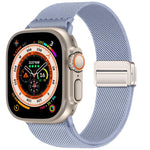 Double Magnetic Buckle Elastic Nylon Watch Band, For Apple Watch 49mm / 46mm / 45mm / 44mm, For Apple Watch 42mm / 41mm / 40mm / 38mm