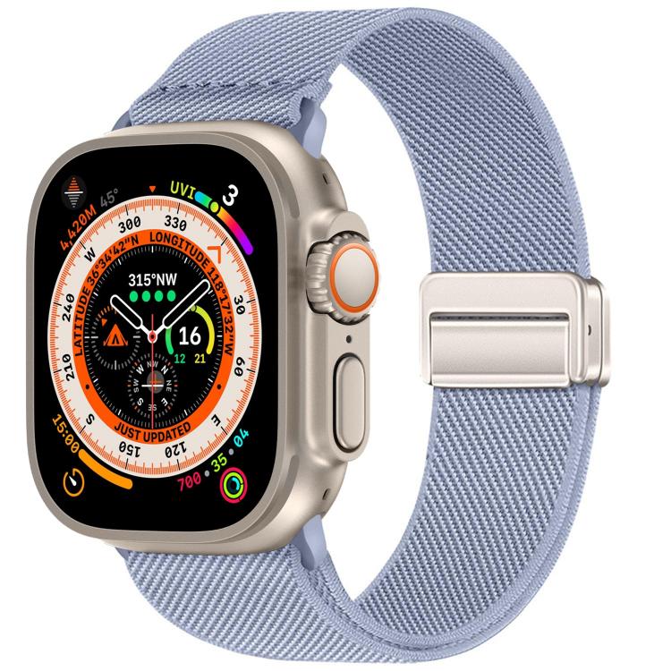 Double Magnetic Buckle Elastic Nylon Watch Band, For Apple Watch 49mm / 46mm / 45mm / 44mm, For Apple Watch 42mm / 41mm / 40mm / 38mm