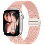 Double Magnetic Buckle Elastic Nylon Watch Band, For Apple Watch 49mm / 46mm / 45mm / 44mm, For Apple Watch 42mm / 41mm / 40mm / 38mm