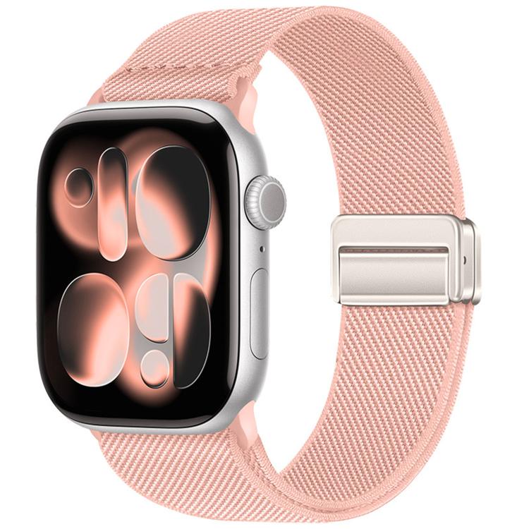 Double Magnetic Buckle Elastic Nylon Watch Band, For Apple Watch 49mm / 46mm / 45mm / 44mm, For Apple Watch 42mm / 41mm / 40mm / 38mm
