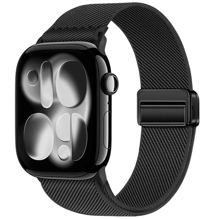 Double Magnetic Buckle Elastic Nylon Watch Band, For Apple Watch 49mm / 46mm / 45mm / 44mm, For Apple Watch 42mm / 41mm / 40mm / 38mm