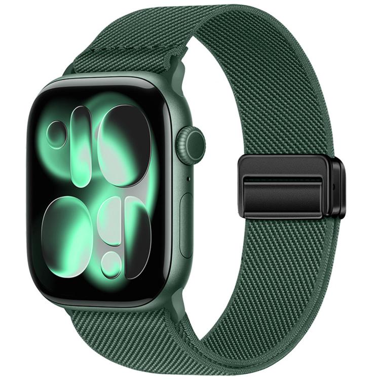 Double Magnetic Buckle Elastic Nylon Watch Band, For Apple Watch 49mm / 46mm / 45mm / 44mm, For Apple Watch 42mm / 41mm / 40mm / 38mm