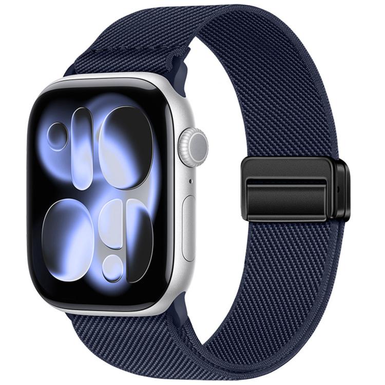 Double Magnetic Buckle Elastic Nylon Watch Band, For Apple Watch 49mm / 46mm / 45mm / 44mm, For Apple Watch 42mm / 41mm / 40mm / 38mm