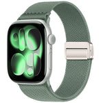 Double Magnetic Buckle Elastic Nylon Watch Band, For Apple Watch 49mm / 46mm / 45mm / 44mm, For Apple Watch 42mm / 41mm / 40mm / 38mm