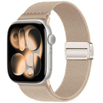 Double Magnetic Buckle Elastic Nylon Watch Band, For Apple Watch 49mm / 46mm / 45mm / 44mm, For Apple Watch 42mm / 41mm / 40mm / 38mm