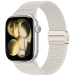 Double Magnetic Buckle Elastic Nylon Watch Band, For Apple Watch 49mm / 46mm / 45mm / 44mm, For Apple Watch 42mm / 41mm / 40mm / 38mm