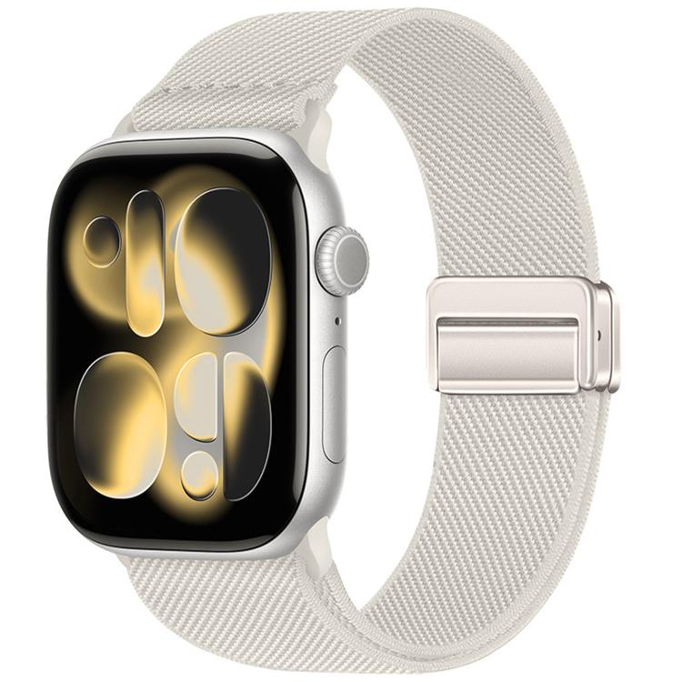 Double Magnetic Buckle Elastic Nylon Watch Band, For Apple Watch 49mm / 46mm / 45mm / 44mm, For Apple Watch 42mm / 41mm / 40mm / 38mm