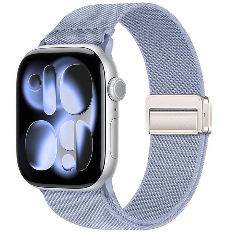 Double Magnetic Buckle Elastic Nylon Watch Band, For Apple Watch 49mm / 46mm / 45mm / 44mm, For Apple Watch 42mm / 41mm / 40mm / 38mm