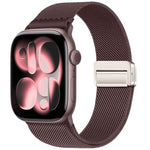 Double Magnetic Buckle Elastic Nylon Watch Band, For Apple Watch 49mm / 46mm / 45mm / 44mm, For Apple Watch 42mm / 41mm / 40mm / 38mm
