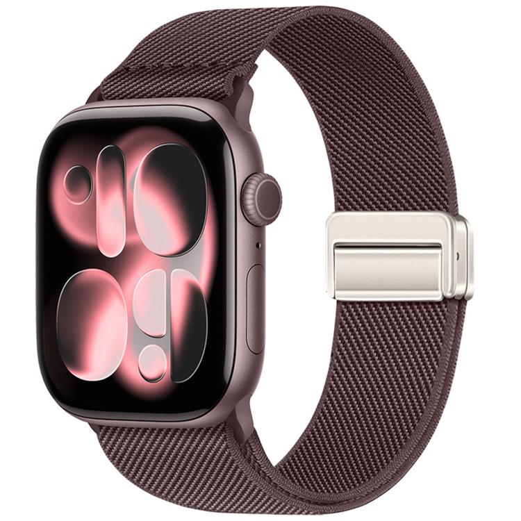 Double Magnetic Buckle Elastic Nylon Watch Band, For Apple Watch 49mm / 46mm / 45mm / 44mm, For Apple Watch 42mm / 41mm / 40mm / 38mm