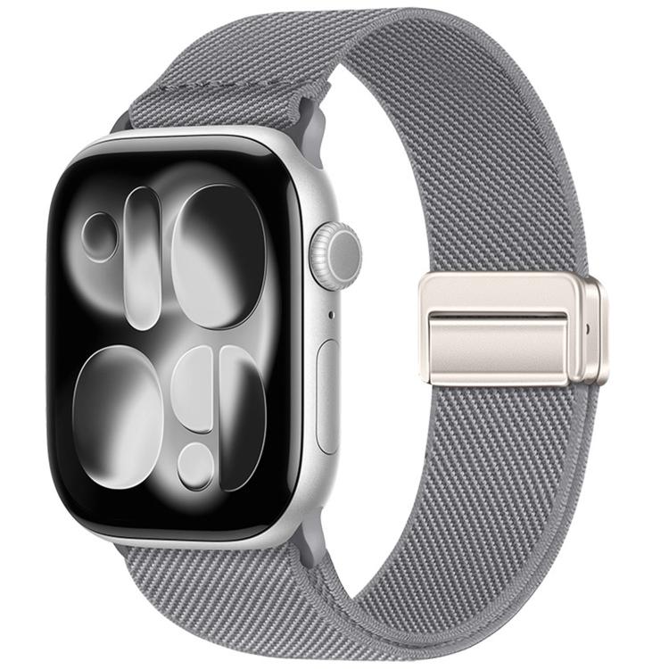 Double Magnetic Buckle Elastic Nylon Watch Band, For Apple Watch 49mm / 46mm / 45mm / 44mm, For Apple Watch 42mm / 41mm / 40mm / 38mm