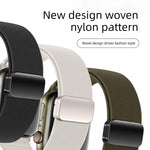 Double Magnetic Buckle Elastic Nylon Watch Band, For Apple Watch 49mm / 46mm / 45mm / 44mm, For Apple Watch 42mm / 41mm / 40mm / 38mm