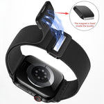 Double Magnetic Buckle Elastic Nylon Watch Band, For Apple Watch 49mm / 46mm / 45mm / 44mm, For Apple Watch 42mm / 41mm / 40mm / 38mm