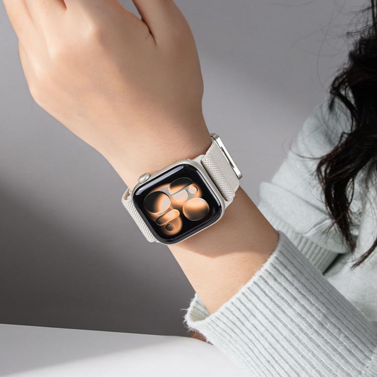 Double Magnetic Buckle Elastic Nylon Watch Band, For Apple Watch 49mm / 46mm / 45mm / 44mm, For Apple Watch 42mm / 41mm / 40mm / 38mm