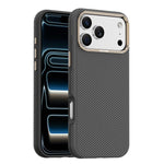 Mocome Kevlar Carbon Fiber Texture Magnetic Shockproof Phone Case, For iPhone 17 Pro Max