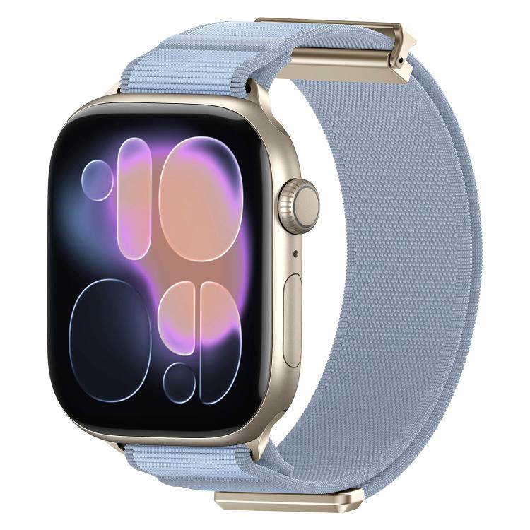 Double-Jointed Magnetic Metal-Tip Nylon Watch Band, For Apple Watch 49mm / 46mm / 45mm / 44mm, For Apple Watch 42mm / 41mm / 40mm / 38mm
