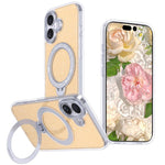 Starry Glitter Magnetic Holder Phone Case, For iPhone 17 Pro Max, For iPhone 17 Pro, For iPhone 17