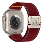 Reflective Umbrella Buckle Woven Nylon Watch Band, For Apple Watch 49mm / 46mm / 45mm / 44mm, For Apple Watch 42mm / 41mm / 40mm / 38mm