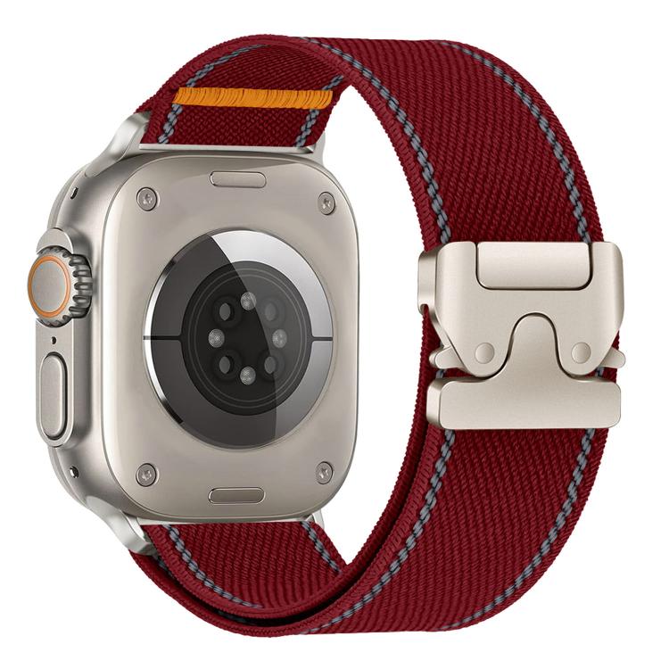 Reflective Umbrella Buckle Woven Nylon Watch Band, For Apple Watch 49mm / 46mm / 45mm / 44mm, For Apple Watch 42mm / 41mm / 40mm / 38mm