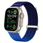 Double-Link Cloud-Feel Breathable Nylon Loop Metal Head Watch Band, For Apple Watch 46mm / 49mm / 45mm / 44mm, For Apple Watch 42mm / 41mm / 40mm / 38mm