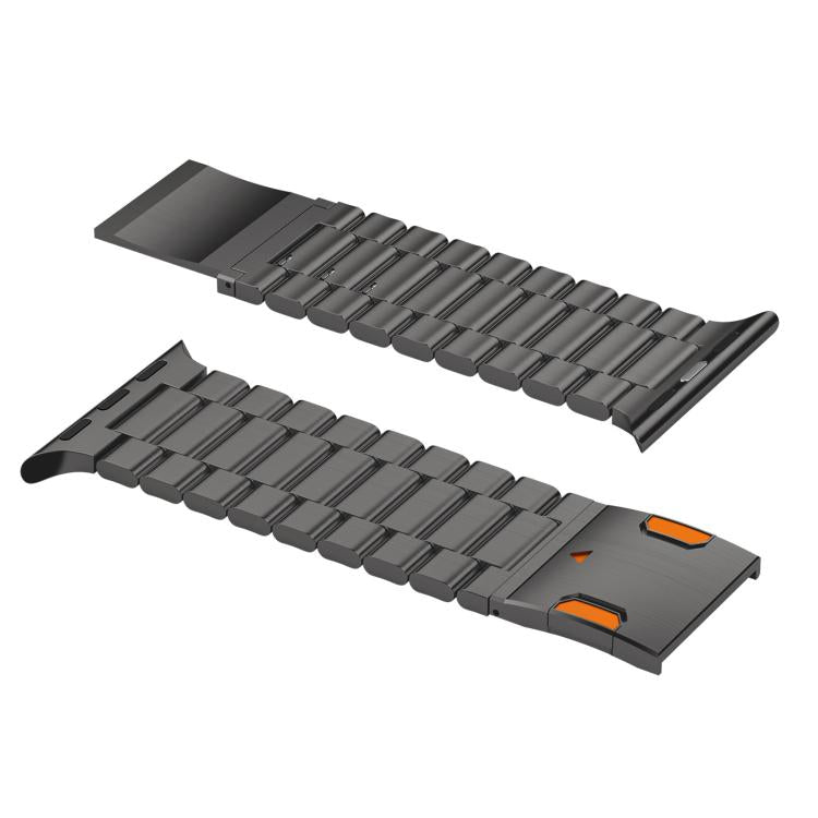 Titanium Alloy watchband Three Beads Magnetic Clasp For Apple Watch 46mm / 49mm / 45mm / 44mm, For Apple Watch 42mm / 41mm / 40mm / 38mm