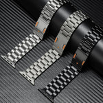 Titanium Alloy watchband Three Beads Magnetic Clasp For Apple Watch 46mm / 49mm / 45mm / 44mm, For Apple Watch 42mm / 41mm / 40mm / 38mm