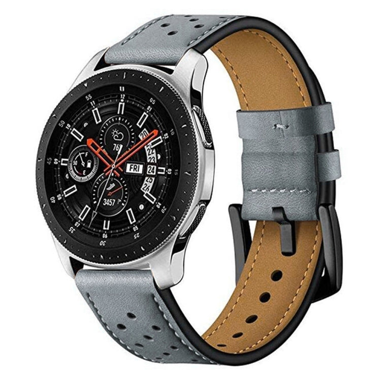 For Samsung Galaxy Watch Active 20mm PU Leather Eyelet Watch Band, SYA00477801EH, SYA00477801F, SYA00477801A, SYA00477801B, SYA00477801C, SYA00477801D