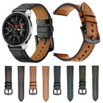 For Samsung Galaxy Watch Active 20mm PU Leather Eyelet Watch Band, SYA00477801EH, SYA00477801F, SYA00477801A, SYA00477801B, SYA00477801C, SYA00477801D