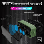 M3 Wireless Bluetooth Speakers Waterproof Portable Outdoor Loudspeaker Mini Box Speaker Support FM & TF & U Disk